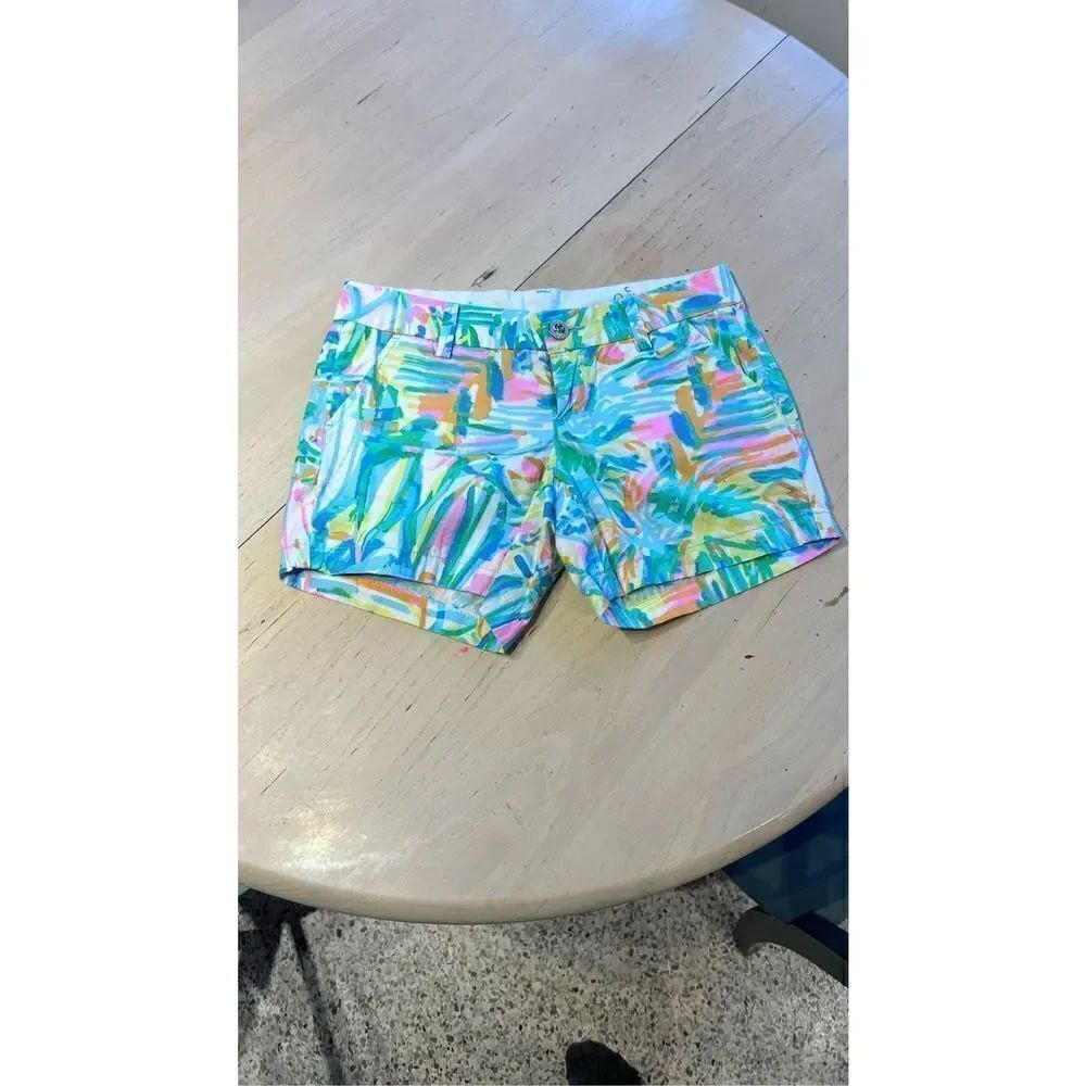 LILLY PULITZER CALLAHAN SEA SALT AND SUN SHORTS WOMENS SZ 0